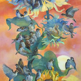Gemälde, Sparrows Have Arrived, Anastasiia Grygorieva