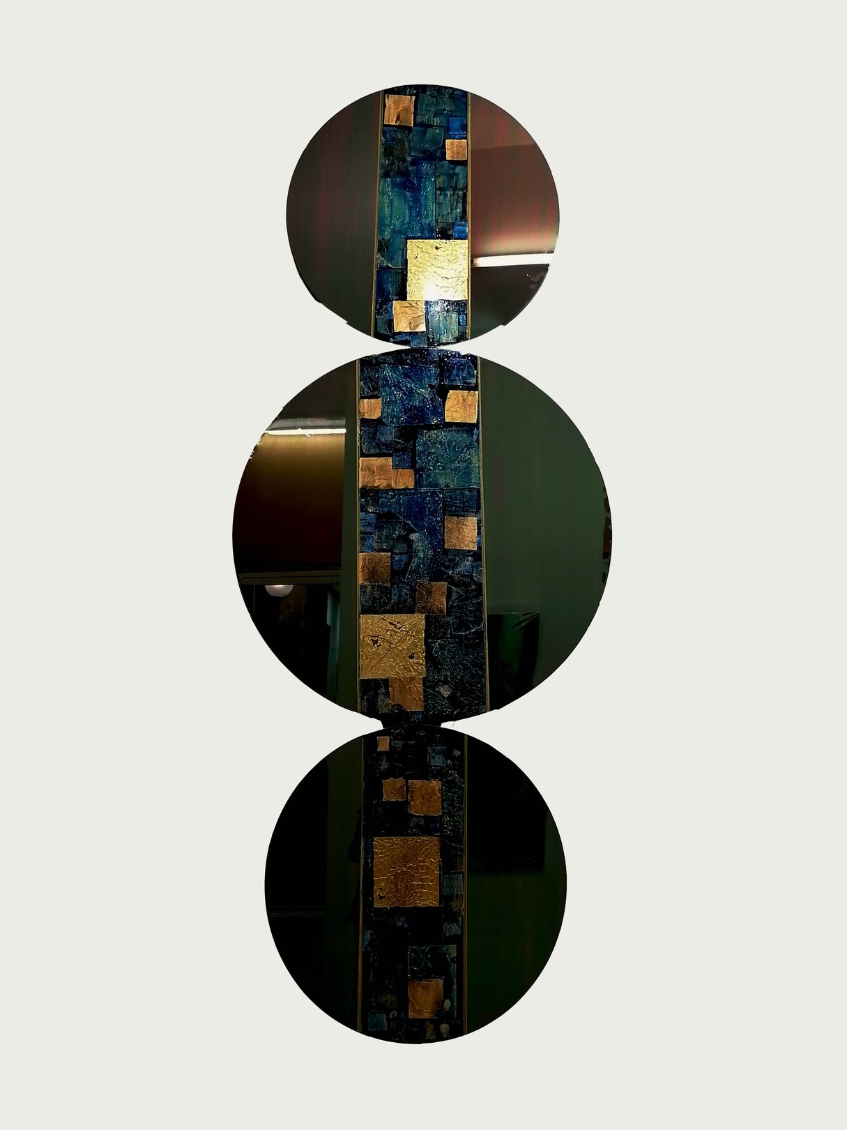 Adélaïde Leferme, Klimt trinité esprit hommage bleu or Adélaïde Leferme, Klimt trinité esprit hommage bleu or
