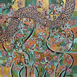 Gemälde, Snake of gold, Alexandra Zamfir