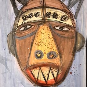 Painting, Masking, Ayoka Zahir