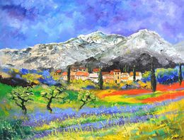 Painting, Provence Olive trees 97, Pol Ledent
