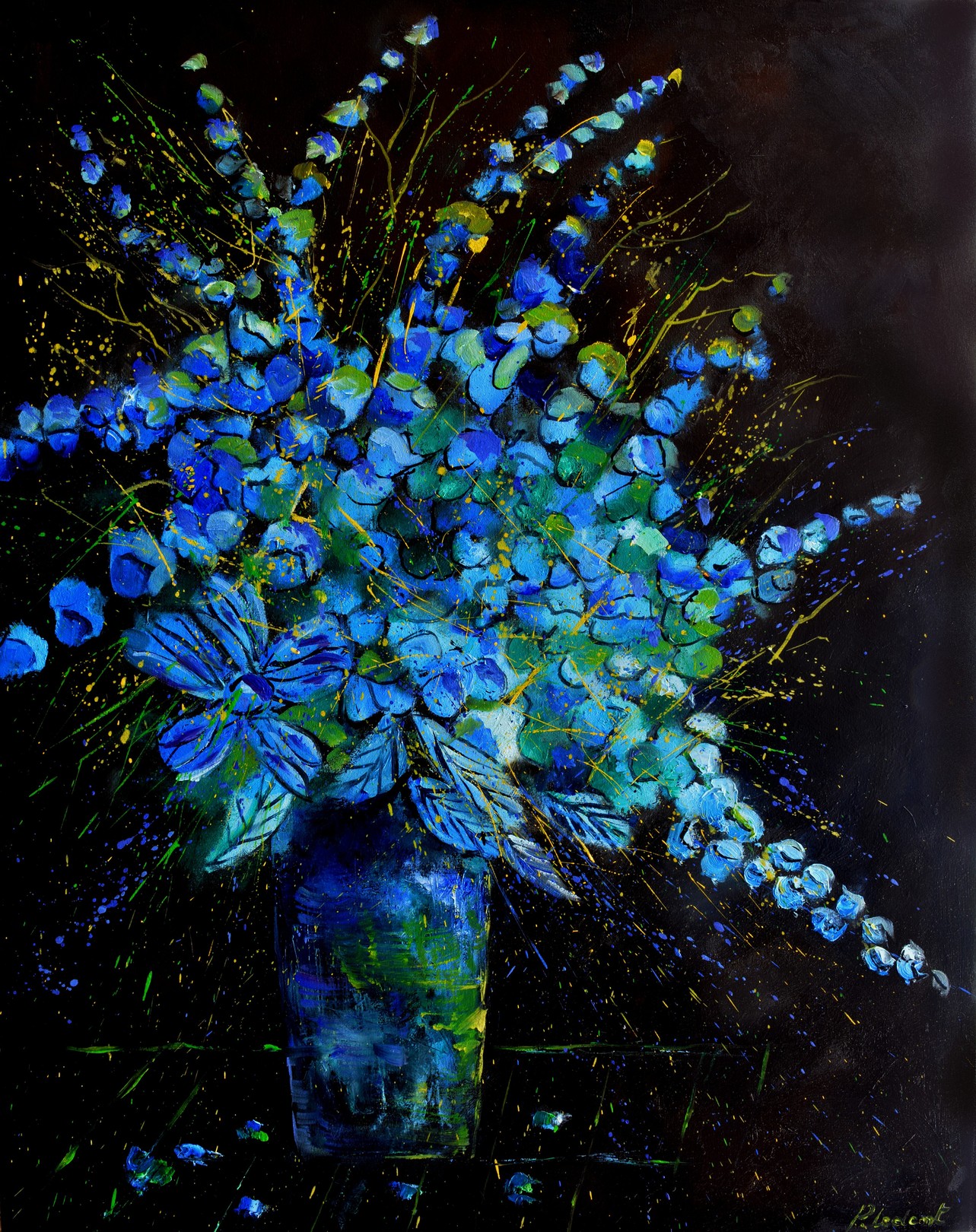 Pol Ledent, Blue still life 97 Pol Ledent, Blue still life 97