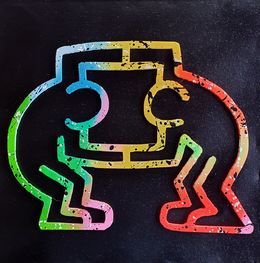 Painting, PoP Haring Colors, Spaco
