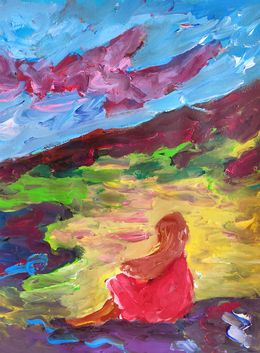 Gemälde, Lonely seaside moment, Natalya Mougenot
