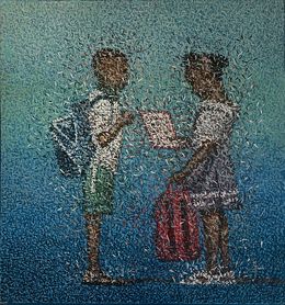 Peinture, Les écoliers, Mohamed Dembele