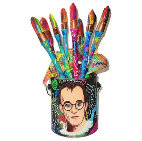 Skulpturen, Artist's Soul Flowers Keith Haring, Florence Fabris