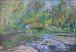 Painting, On the river Ros, Mishurovsky Victor