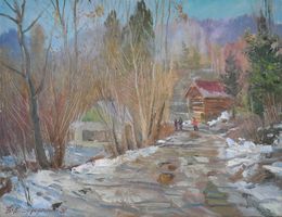 Painting, February day, Mishurovsky Victor
