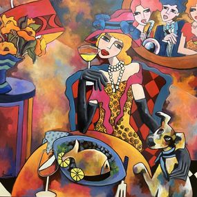 Peinture, Mon chien Rocky, Martine Fauve Dechavanne