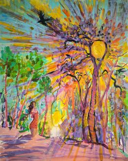 Gemälde, Lumière d'éveil, Linda Clerget