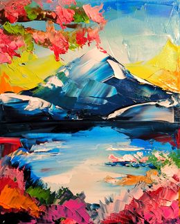 Gemälde, Mont Fuji, Thibault Vigneron