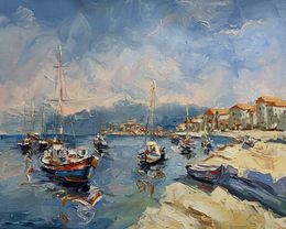 Peinture, Coastal Charm. Yachts, Schagen Vita