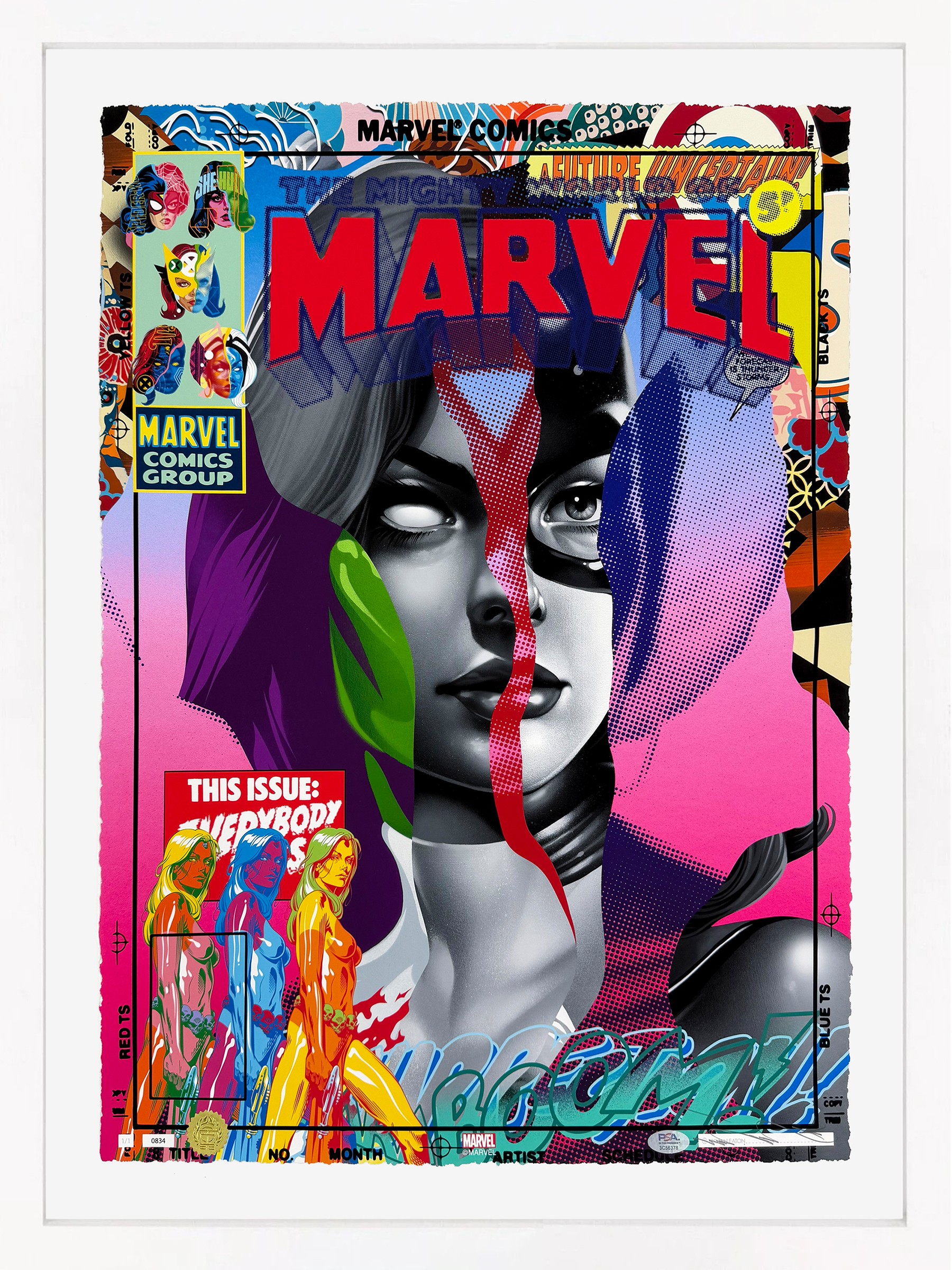 Tristan Eaton, Women Of Marvel: The Portrait Collection #834 (unique 1/1) Tristan Eaton, Women Of Marvel: The Portrait Collection #834 (unique 1/1)