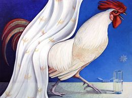Peinture, Foreshadowing the new day where the glass is half full, Galia Chuntova