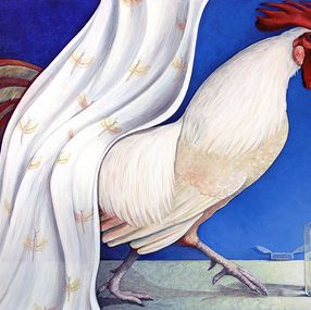Painting, Foreshadowing the new day where the glass is half full, Galia Chuntova