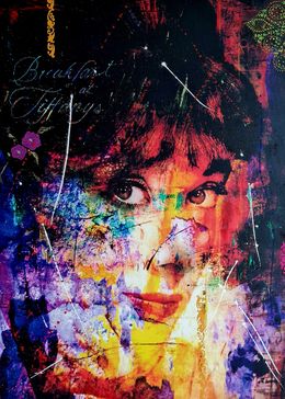 Gemälde, Audrey Hepburn - Breakfast Tiffanys, Adelia Clavien