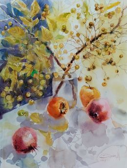 Painting, Fruits de décembre, Nadia Bodnar