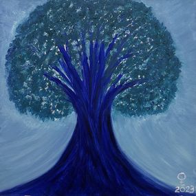 Peinture, Tree.Winter, Olga Tkachenko