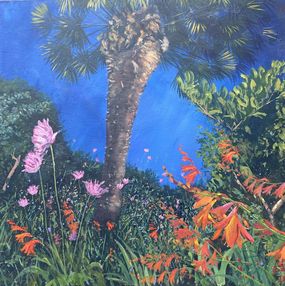 Gemälde, Crocosmia and Palm, Summer Night, Katie Brent