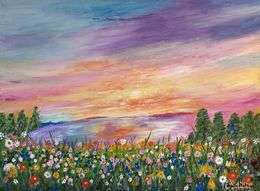 Peinture, Prado de flores, Agata Matczak