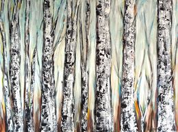 Peinture, Bosque de abedules, Agata Matczak
