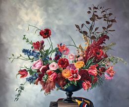 Painting, As the dawn knows the day, may my love be known to you, Katharina Husslein