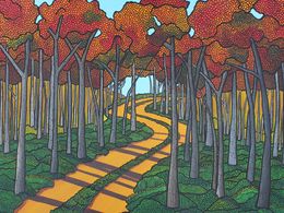 Peinture, Through the fall trees, Amy Williams