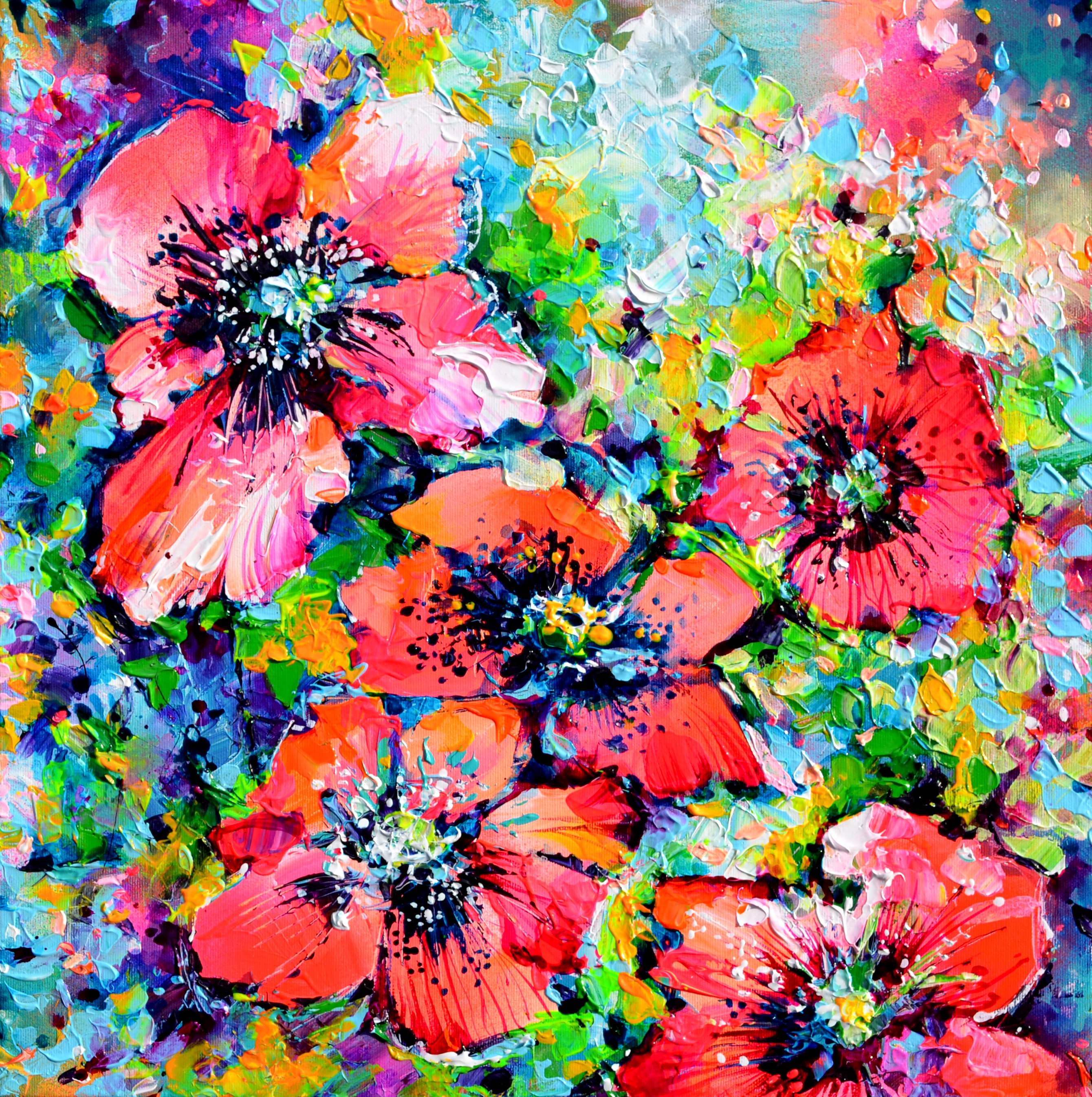 Soos Roxana, Red Opium Poppies Field Soos Roxana, Red Opium Poppies Field