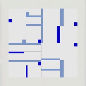 Print, Composition ligne Bleue, Mitsouko Mori