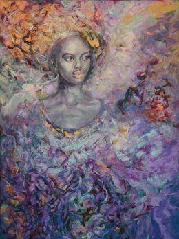 Peinture, Black Lilia, Anna Privaloff