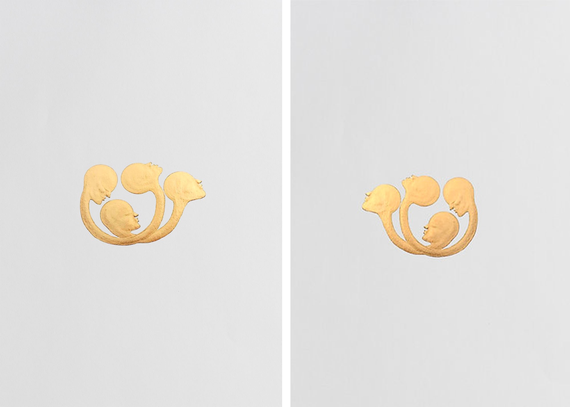 Almo, Presence #4 and #3, Diptych. From The Golden Ex-voto Series Almo, Presence #4 and #3, Diptych. From The Golden Ex-voto Series