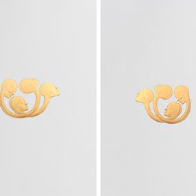Pintura, Presence #4 and #3, Diptych. From The Golden Ex-voto Series, Almo