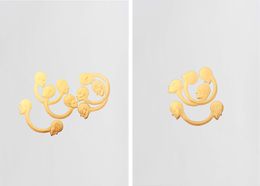 Peinture, Presence #1 and #2, Diptych. From The Golden Ex-voto Series, Almo