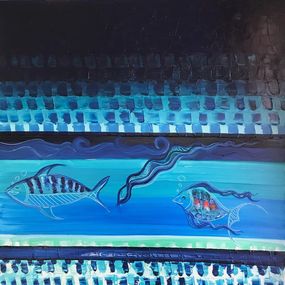 Gemälde, Un Aquarium en pleine Mer, José Perez Hernandez
