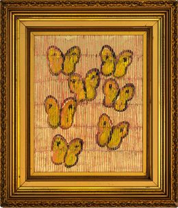Painting, Field of Sulphurs, Hunt Slonem, Hunt Slonem