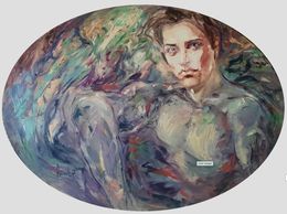 Painting, Tired Demon, Anna Privaloff