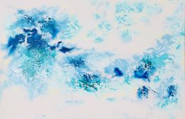 Painting, Bleu Heart, Beata Kmita