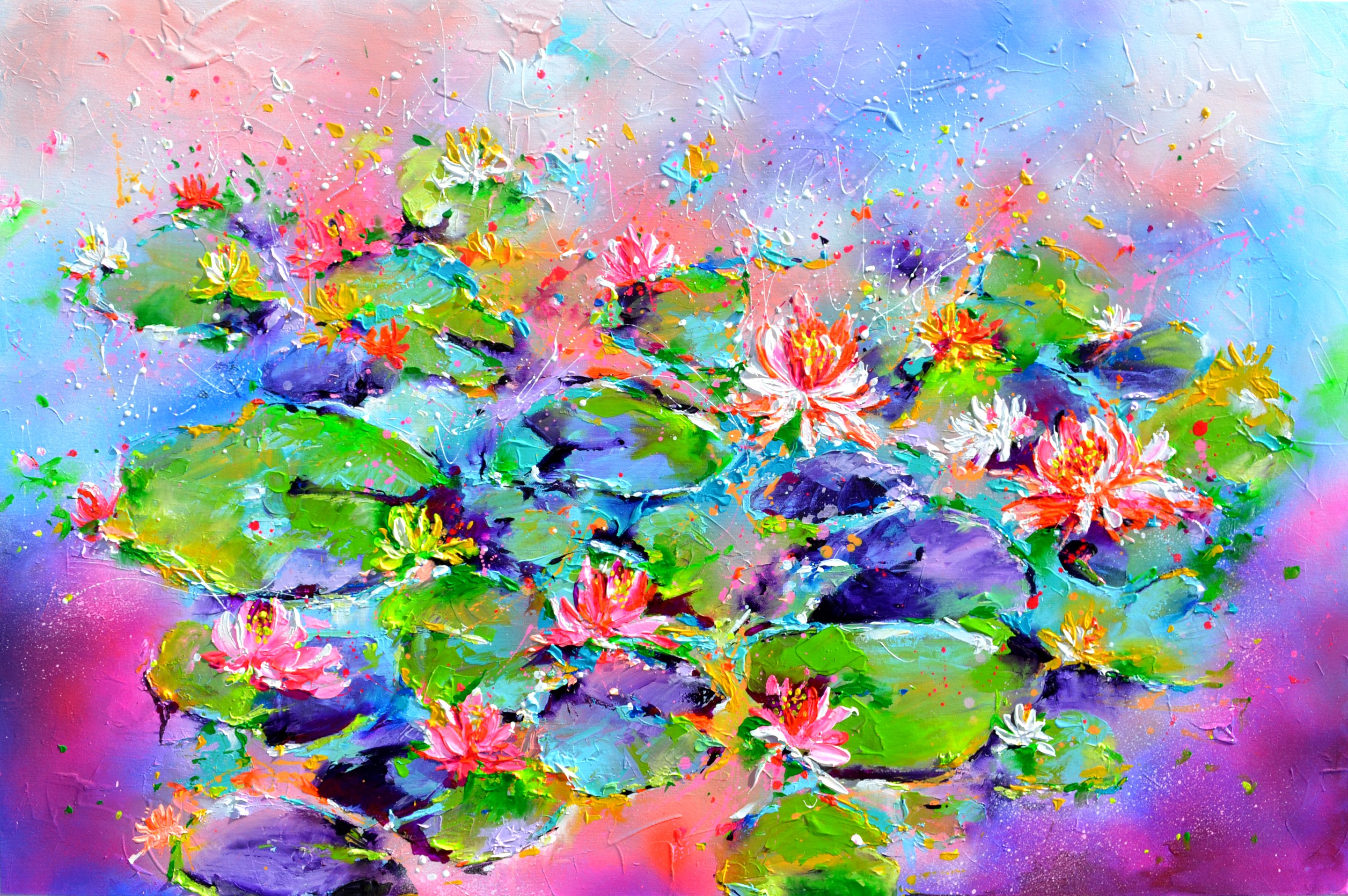 Soos Roxana, Water Lilies on the Pond Soos Roxana, Water Lilies on the Pond