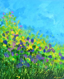 Painting, Summer wild flowers, Pol Ledent