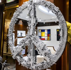 Sculpture, Silver Peace, Cali