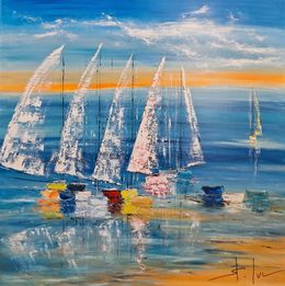 Peinture, Les Jours Heureux 2, Michel Saint-Luc