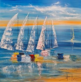 Gemälde, Les Jours Heureux 2, Michel Saint-Luc