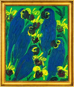 Painting, Hyacinths Catelayas, Hunt Slonem