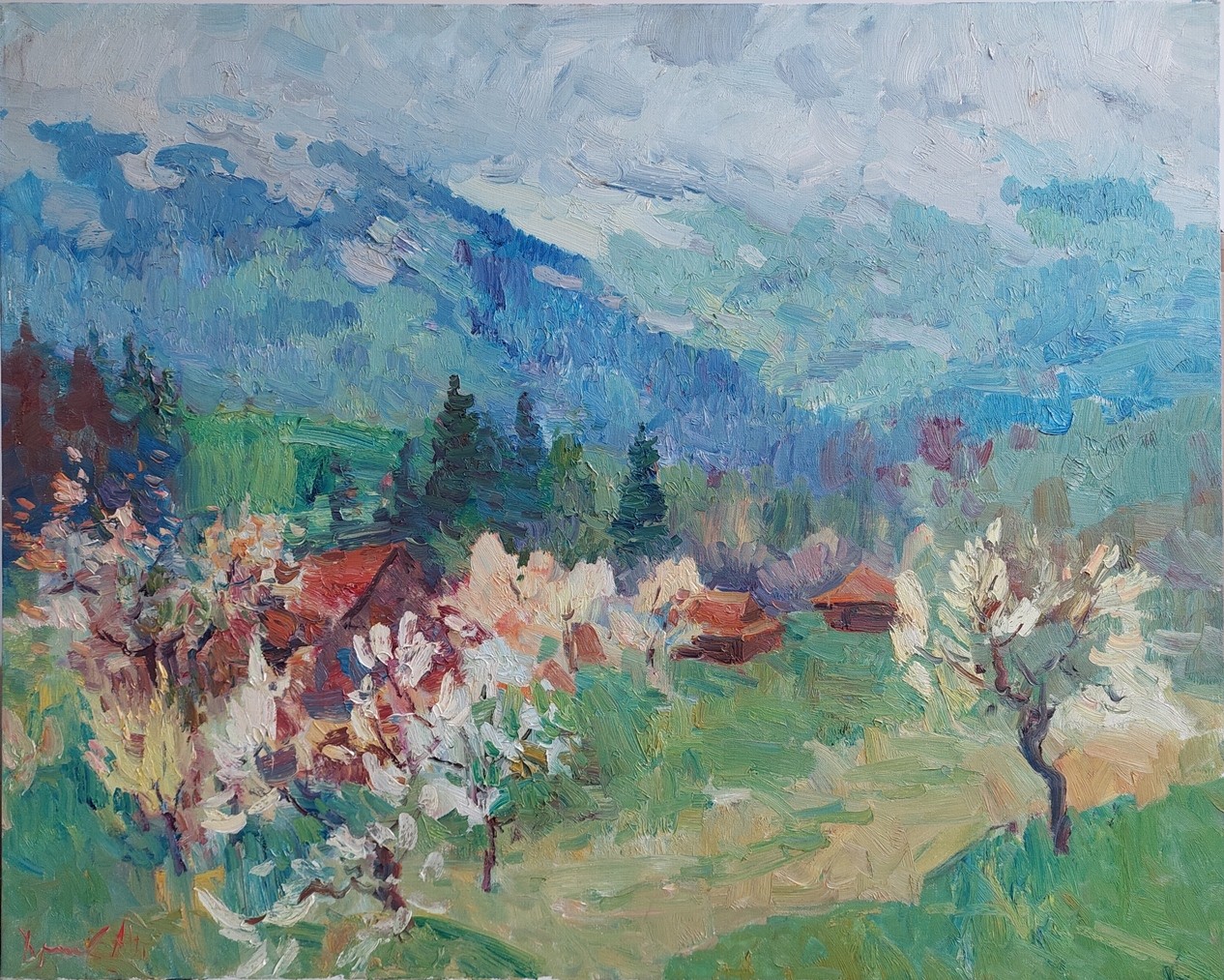 Oleksandr Khrapachov, The gardens are blooming Oleksandr Khrapachov, The gardens are blooming