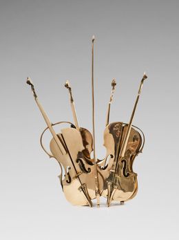 Sculpture, Violon double, Arman
