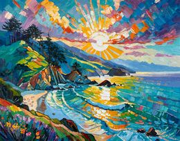 Gemälde, Watching the Sun go down with You, Katharina Husslein