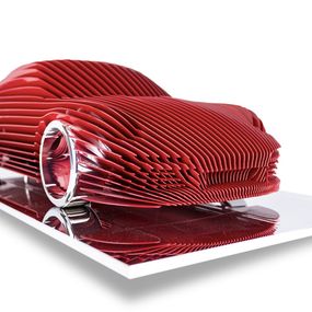 Skulpturen, Porsche 992 rouge, Antoine Dufilho