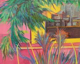 Painting, Patio Paradis, Viridiana Célandon
