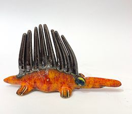 Skulpturen, Fantasy Orange Dragon, Viktor Zuk