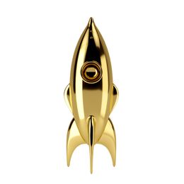 Sculpture, Rock it 24K Gold, Karim Rashid